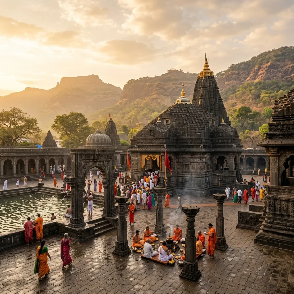 Ancient Trimbakeshwar Jyotirlinga Temple in Nashik for Dosha Nivaran Pujas