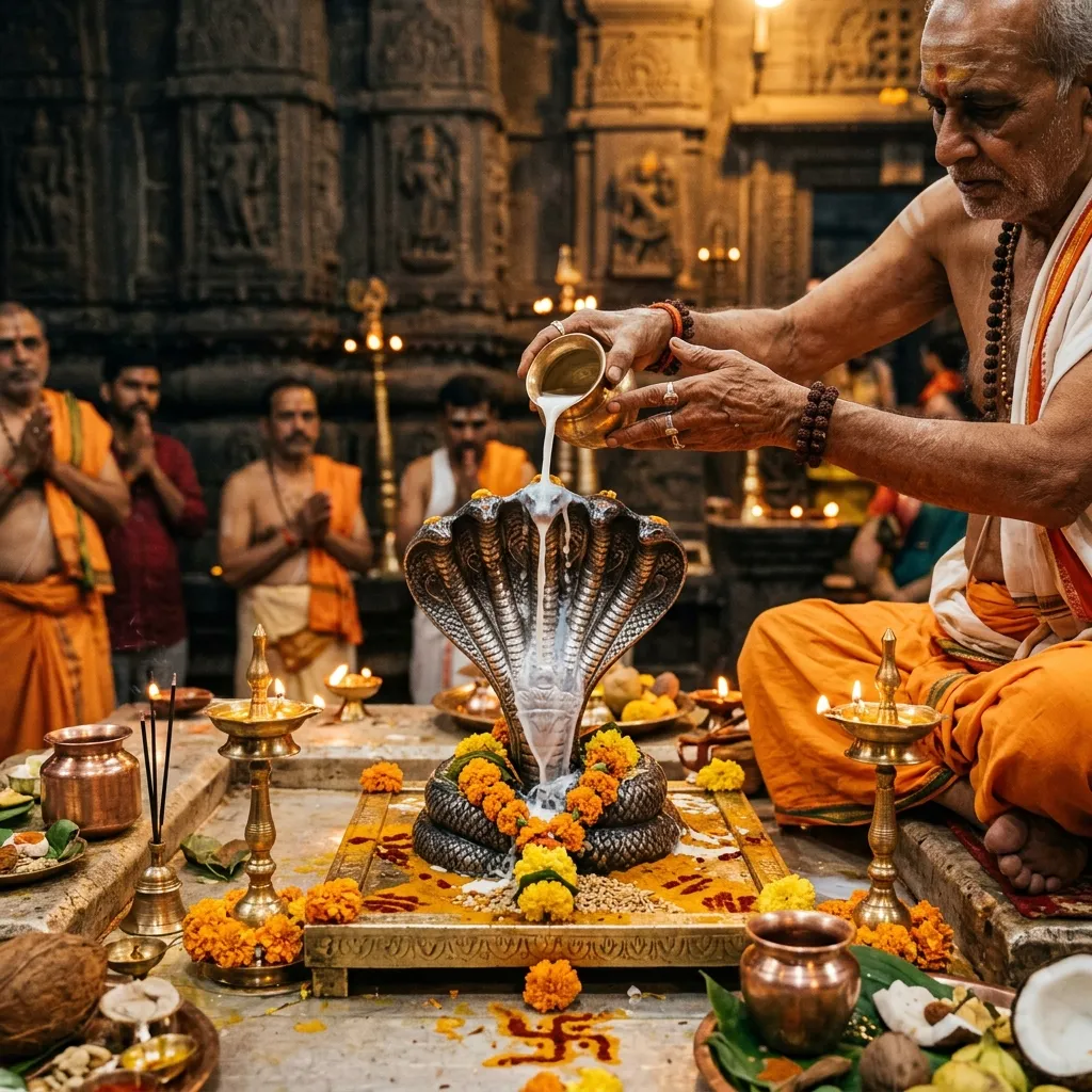 Authentic Kaal Sarp Dosh Puja Rituals performed at Trimbakeshwar